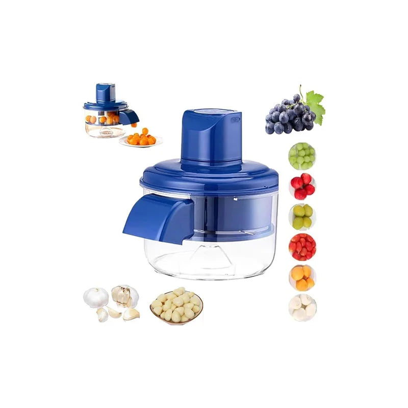 Hachoir Haerto ail et tomates cerises sur plan de travail